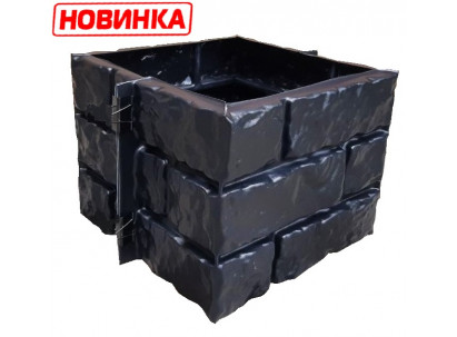 Форма из АБС пластика для столба наборного К-30 Размеры: 300х300х230 мм