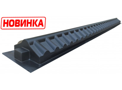 Форма конька для забора "Гребень черепица" №5. Размеры: 1920х180х80 мм.