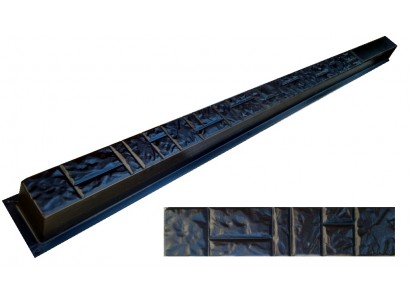 Форма для столба №1 "Колотый камень" без пазов. Размеры 125x125х2800 мм