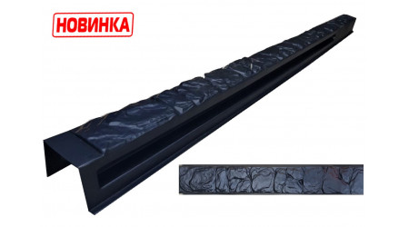 Форма для стовпа розпашна №44 "Крупний бут" з пазами. Розміри 120х120х2200 мм Форма для стовпа розпашна №44 "Крупний бут" з пазами. Розміри 120х120х2200 мм