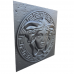 Форма из АВС пластика для малой архитектуры "Лицо". Размеры: 400х400х40 мм.