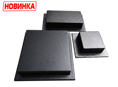 Форми для тротуарної плитки "Лайнстоун". Розміри: 300х300х60, 300х150х60, 150х150х60 мм.