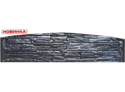 Форма для забора из АбС №122. Размеры: 2000х500х40 мм