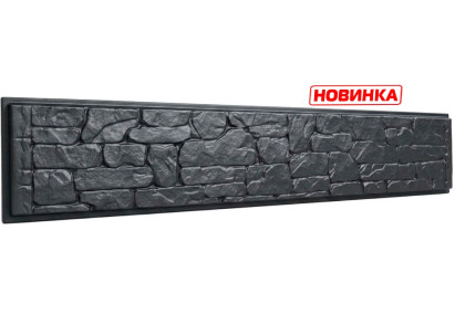 Форма для паркану з АбС №22а. Розміри: 2000х290х40 мм
