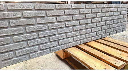 Форма для забора из АбС №248 "Декоративный кирпич". Размеры: 2000х500х40 мм