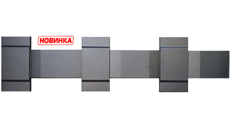 Форма для забора из АбС №252 "Квадрат". Размеры: 2000х500х40 мм