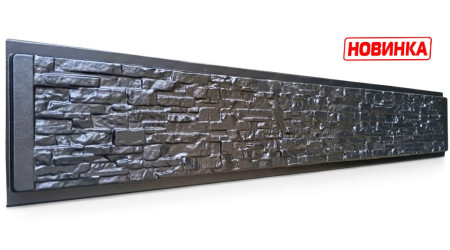 Форма для забора из АбС №41а. Размеры: 2000х290х40 мм
