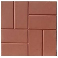 Форма для тротуарной плитки "Кирпич гладкий" №12. Размеры: 400х400х40 мм