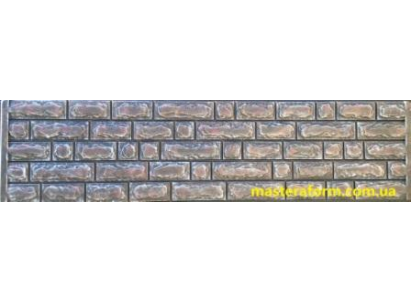 Форма для забора из АбС №165. Размеры: 2000х500х40 мм